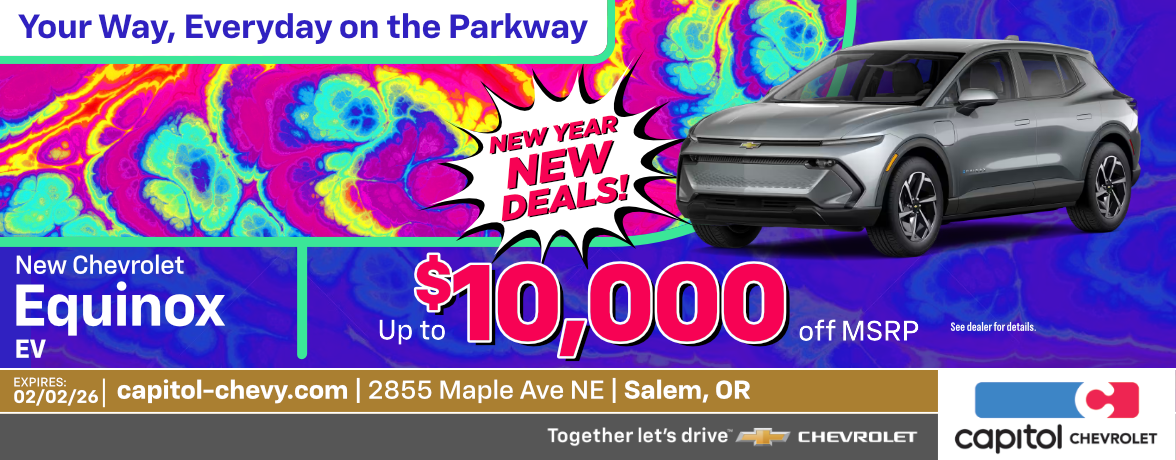 New Chevrolet Equinox EV Up to $10,000 off MSRP