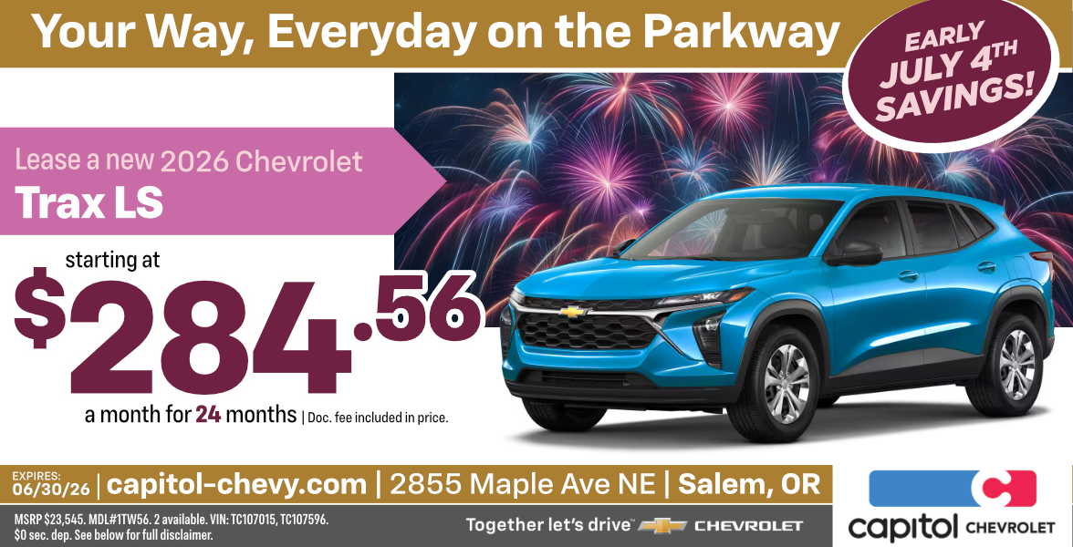 New 2026 Chevrolet Trax LS $284.56/ month for 24 months