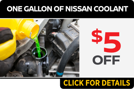 One Gallon of Nissan Coolant Offer clickable image