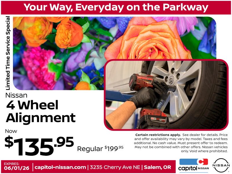 4 Wheel Alignment | Expires: 6/01/2026