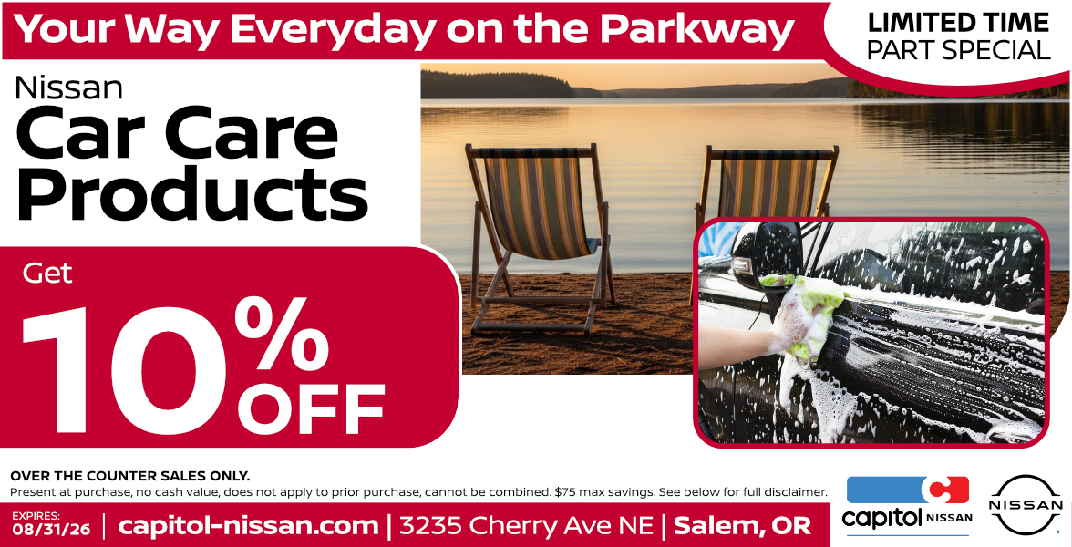 Car Care Products 10% off | Expires: 8/31/2026