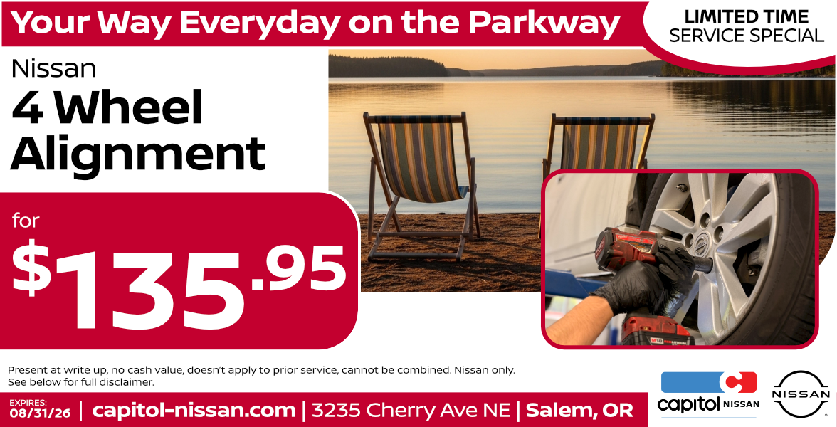 4 Wheel Alignment | Expires: 8/31/2026