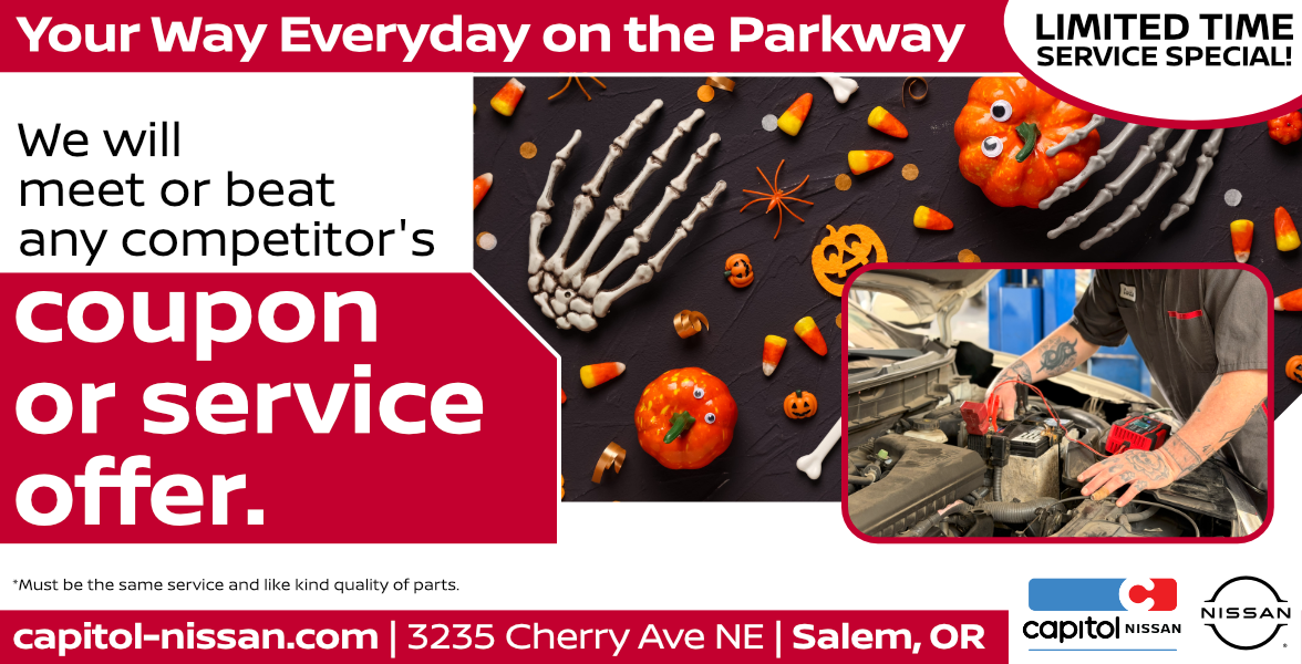 We will meet or beat any advertised competitor's coupon or service.