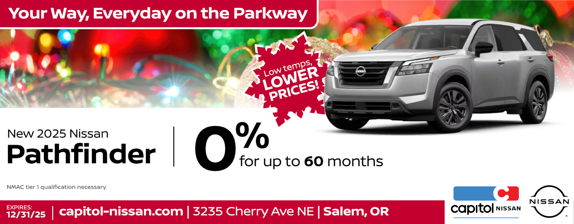 New 2025 Nissan Pathfinder 0% for up to 60 months