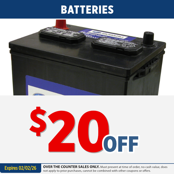 Batteries Special | Starting at $169.99 | Expires: 2/02/2026