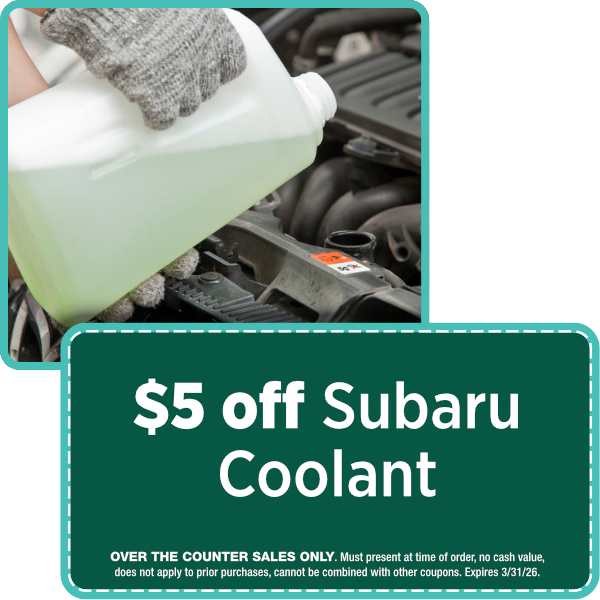 Subaru Coolant Parts Special | 10% off | Expires: 3/02/2026