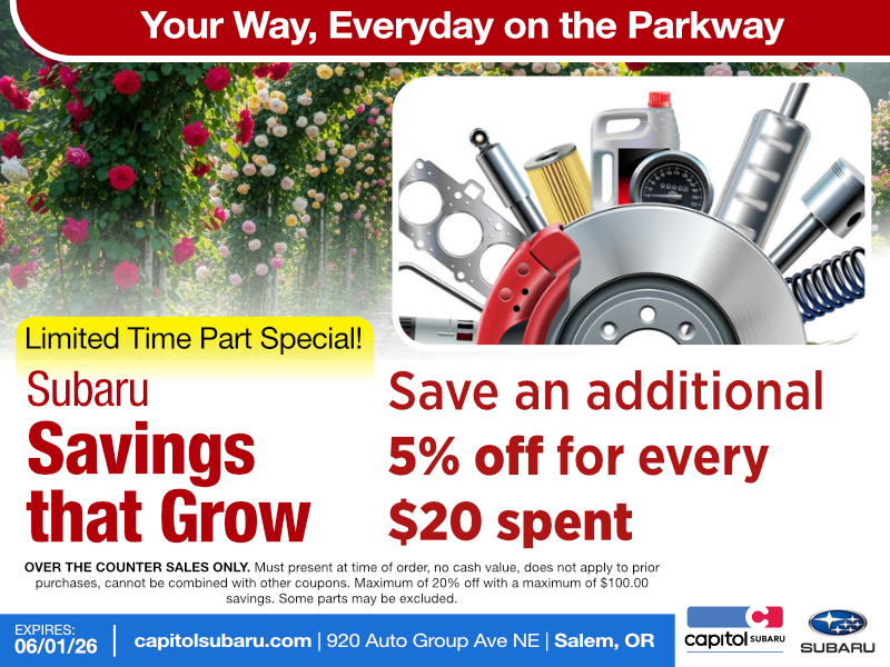 Savings that Grow Parts Special | Expires: 6/01/2026