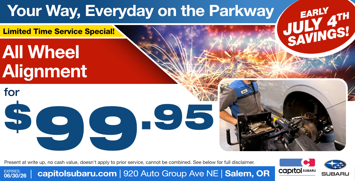 All Wheel Alignment Service Offer | Expires: 6/30/26