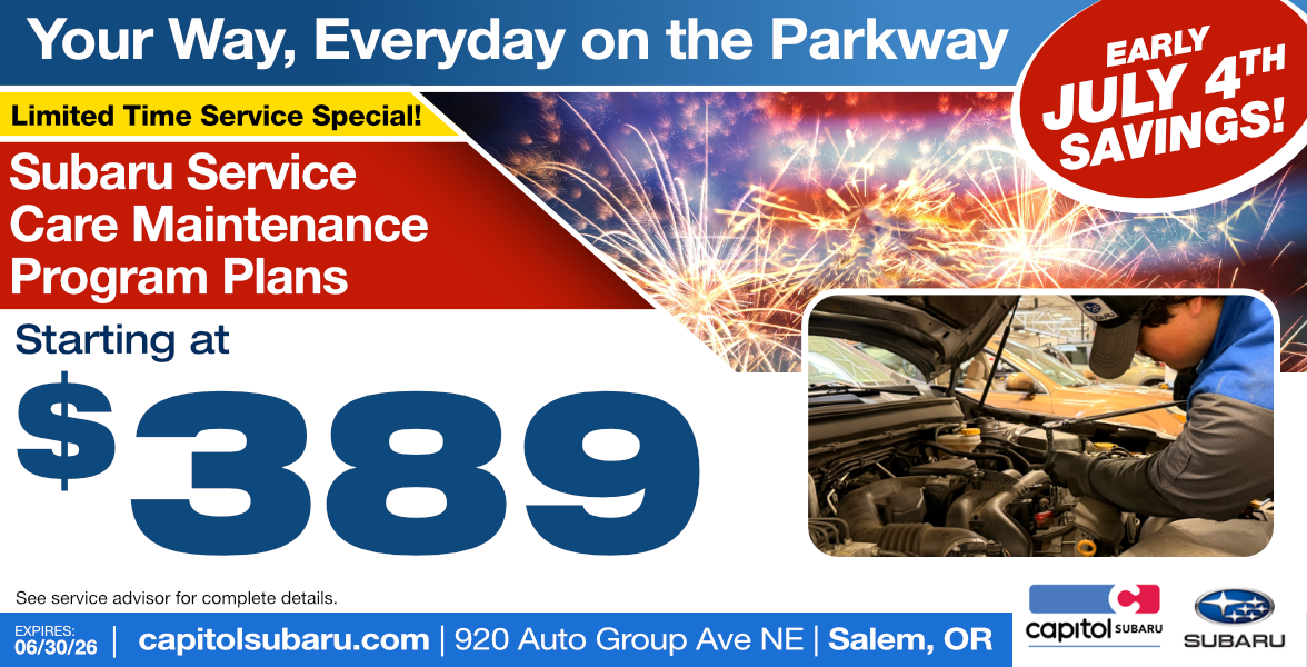 Subaru Service Care Prepaid Maintenance Program | Plans starting at $369