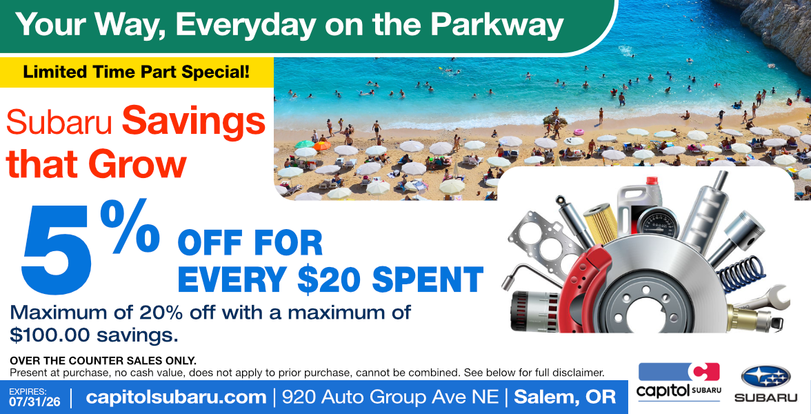 Savings that Grow Parts Special | Expires: 7/31/2026