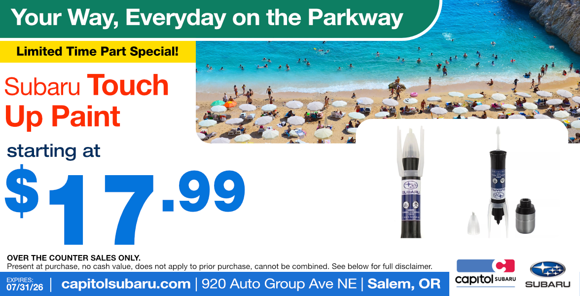 Touch Up Paint Parts Special | Expires 7/31/2026