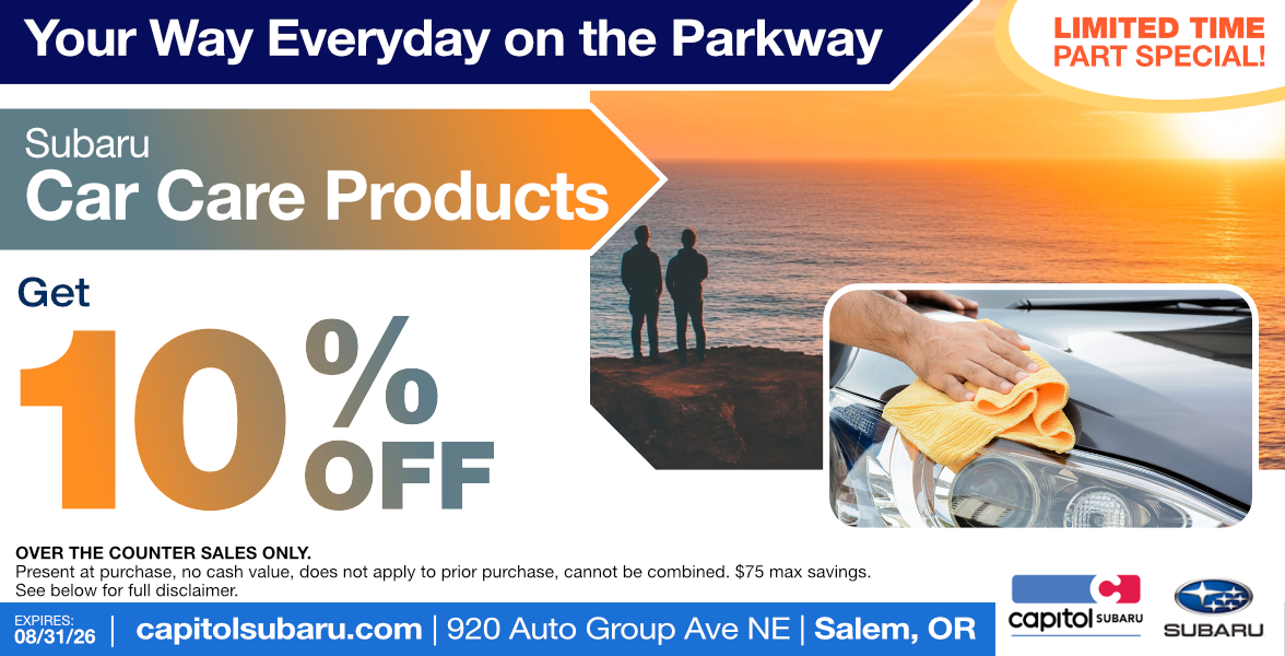 Car Care Products Parts Special | Expires: 8/31/2026