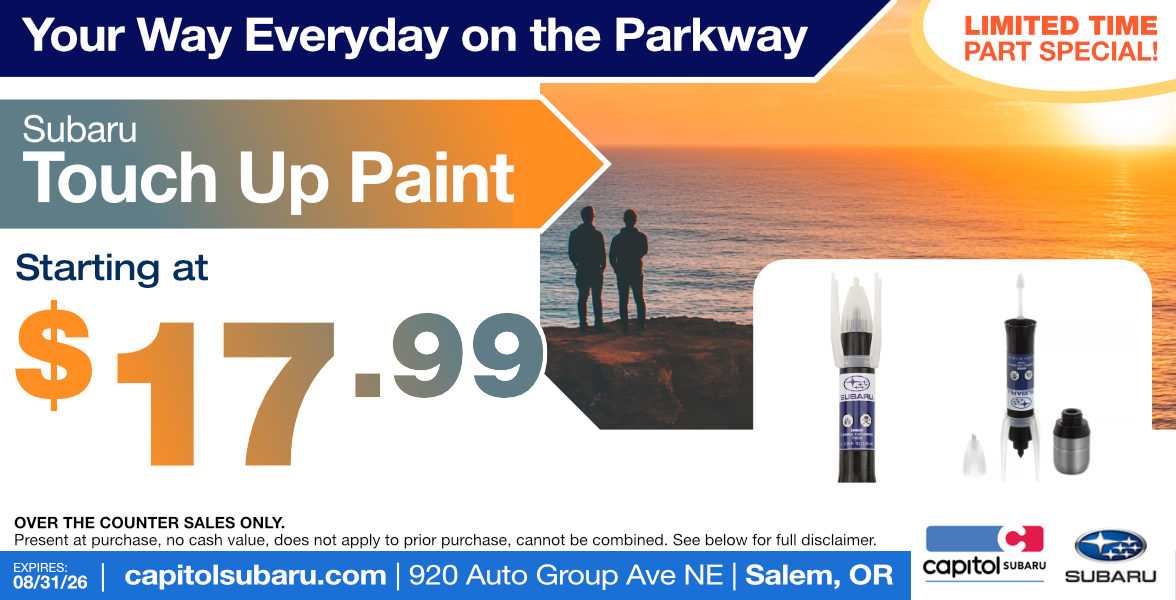 Touch Up Paint Parts Special | Expires 8/31/2026