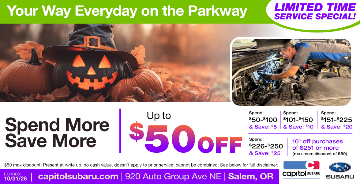 Subaru Spend More Save More | Up to $50 Off