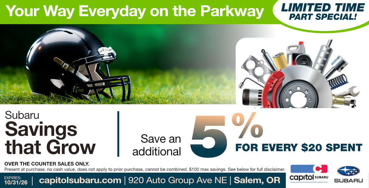 Savings that Grow Parts Special | Expires: 10/31/2026
