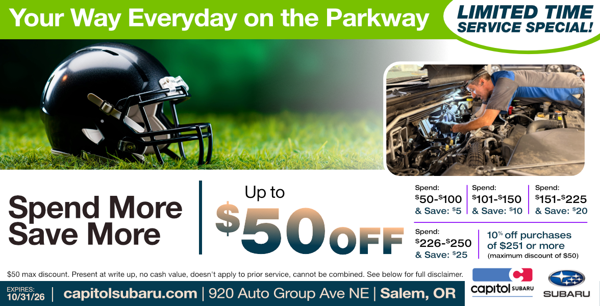 Subaru Spend More Save More | Up to $50 Off