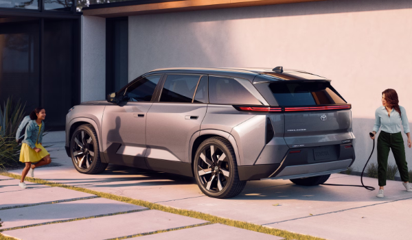 2027 Toyota Highlander EV parked in a driveway