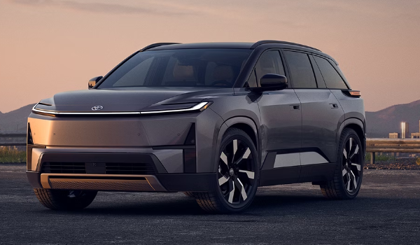2027 Toyota Highlander EV parked outside
