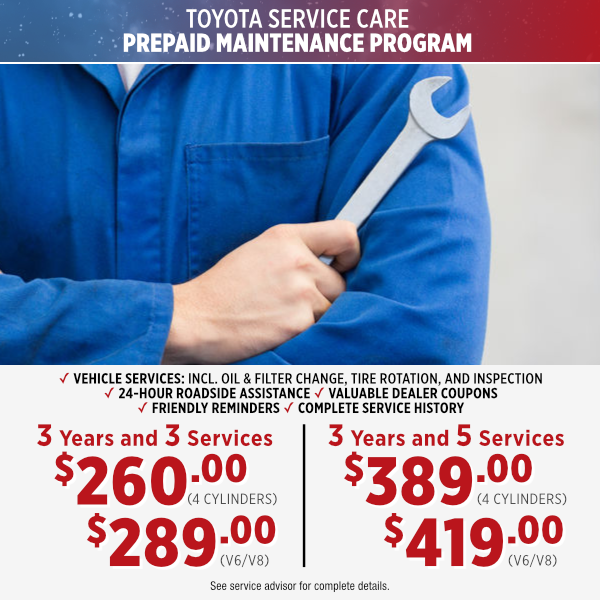 Toyota Care Plus Prepaid Maintenance Program Cost: Save Big