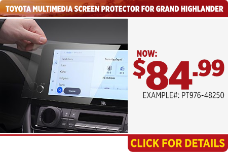 Toyota Multimedia Screen Protector offer clickable image