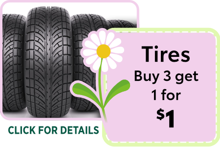 Tires | Buy 3 get 1 for $1 Special clickable image