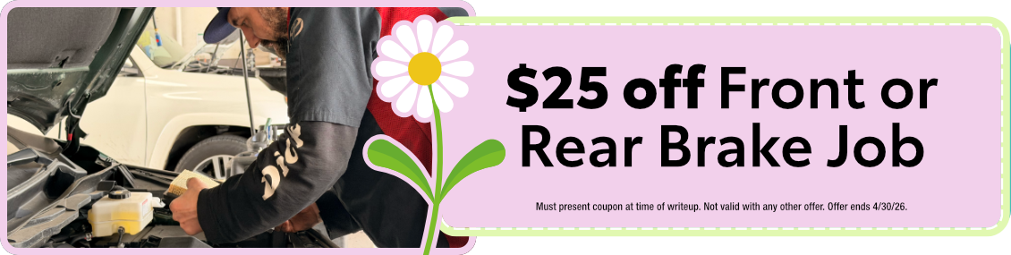 Front or Rear Brake Job | $25 off