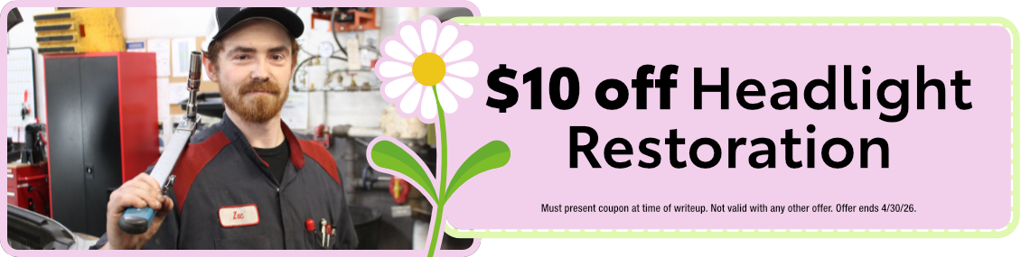 Headlight Restoration | $10 off