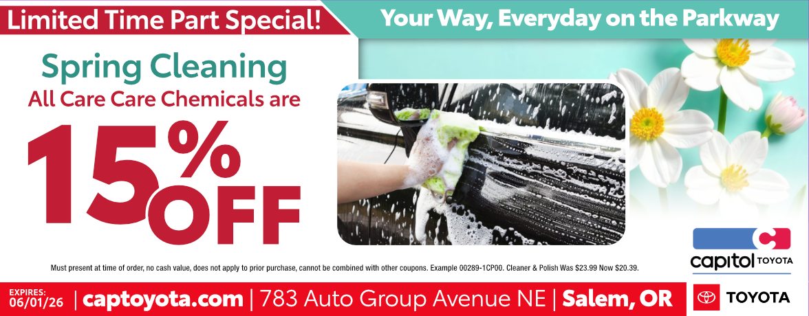 Spring Cleaning | All Car Care Chemicals 15% Off