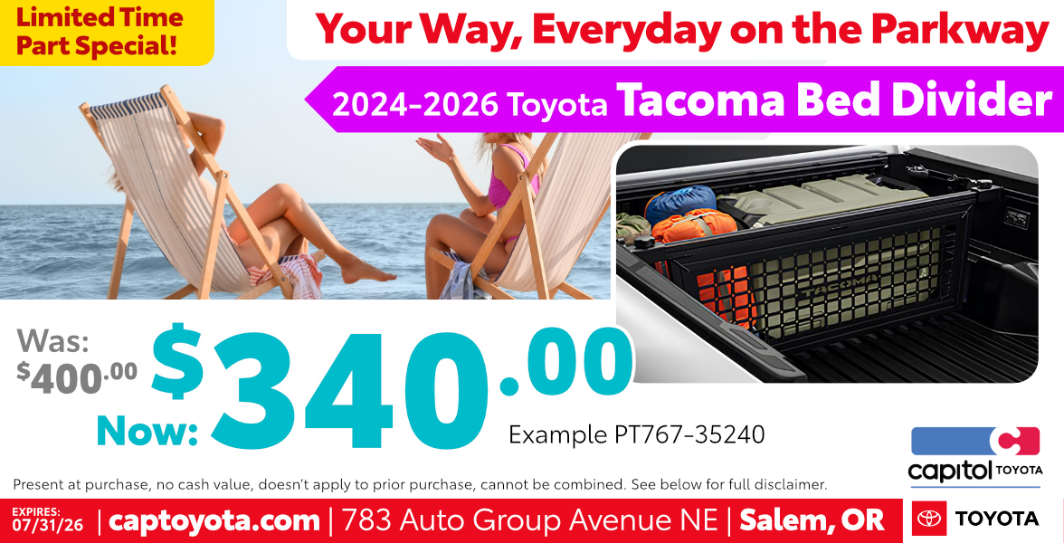 2024-2026 Toyota Tacoma Bed Divider