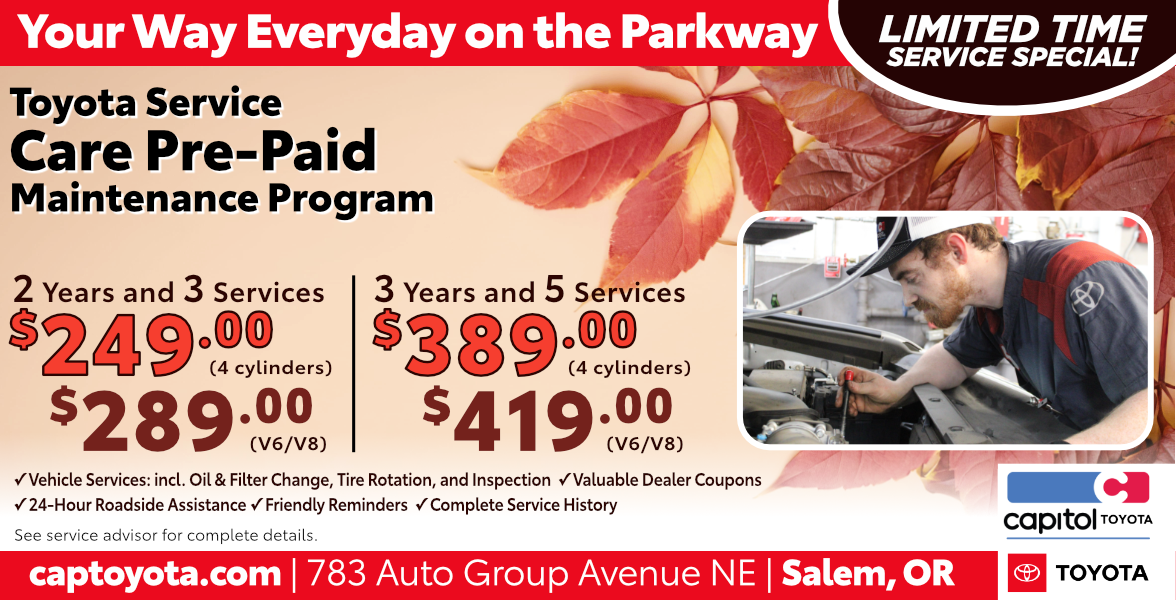 Toyota Service Care Pre-Paid Maintenance Program