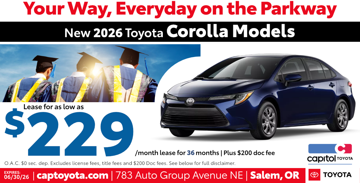 New 2026 Toyota Corolla Models Lease for as low as $229/ month for 36 months