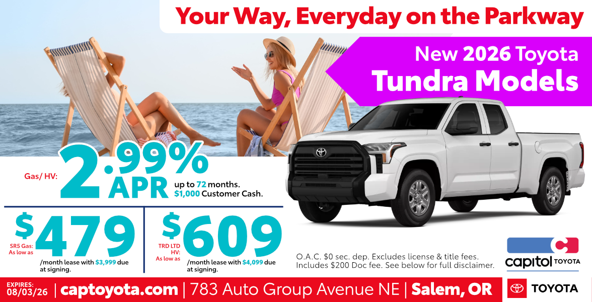 New 2026 Toyota Tundra Models special savings offers