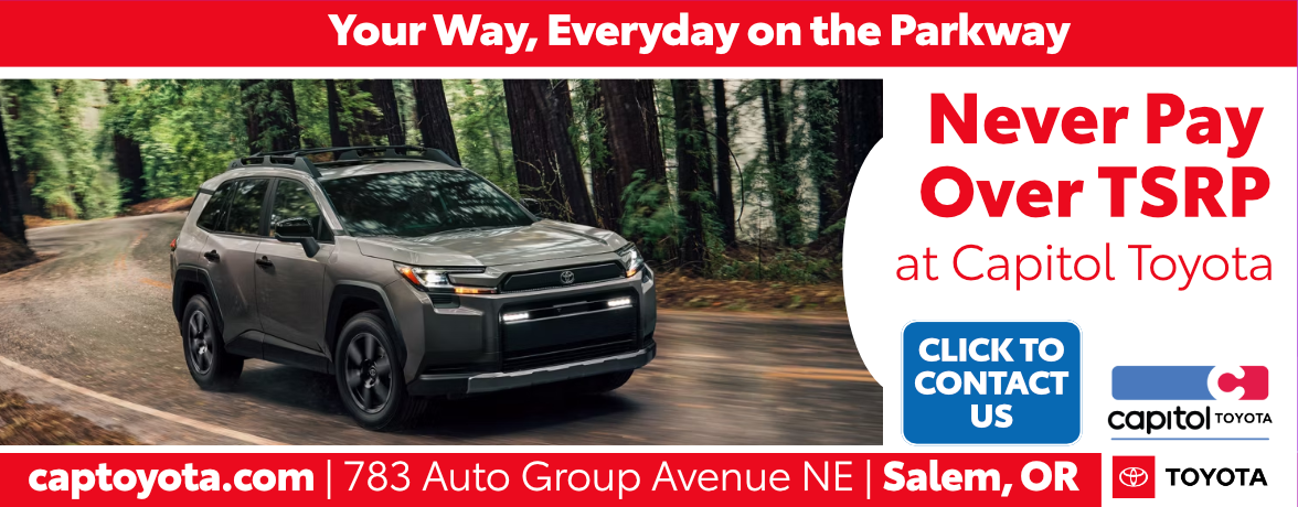 Never pay over TSRP at Capitol Toyota