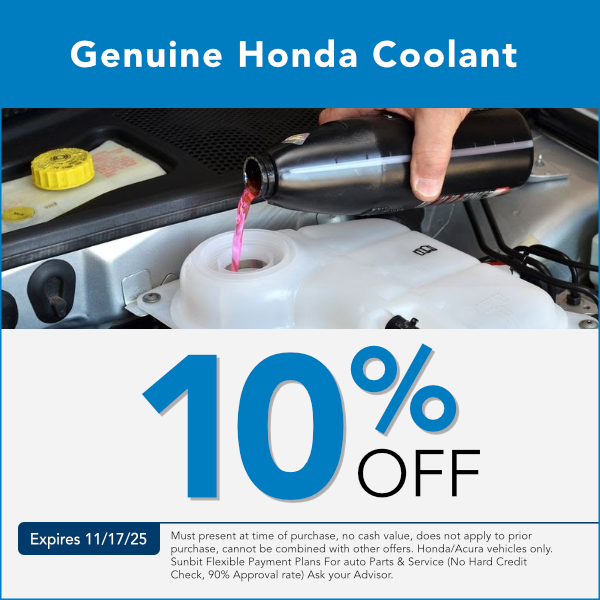 Genuine Honda Coolant in Great Falls, Montana