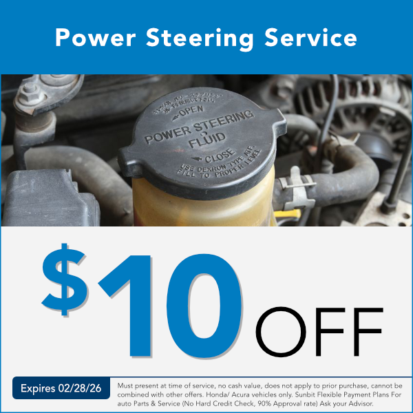 Power Steering Service Special in Great Falls, Montana expires 2/28/26