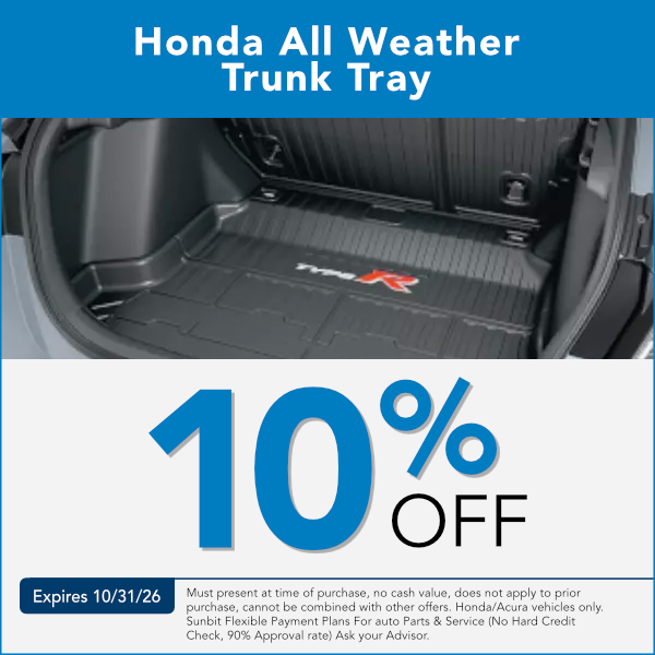 Honda All Weather Trunk Tray Specials in Great Falls, Montana