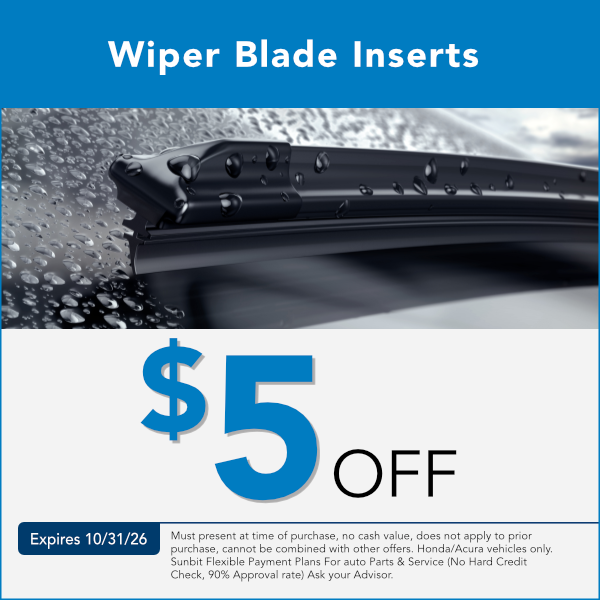 Wiper Blade Inserts Special in Great Falls, Montana | Expires 10/31/26