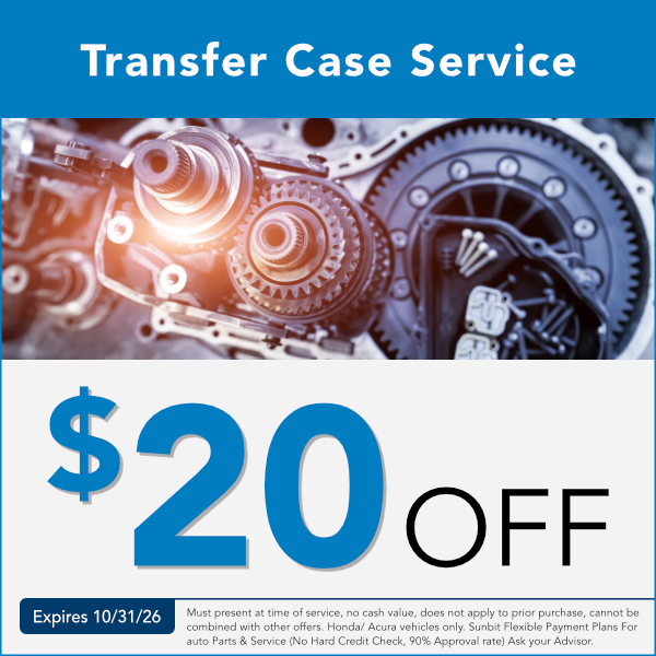 Transfer Case Service Special in Great Falls, Montana expires 10/31/26