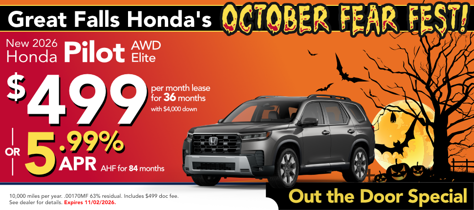 NEW 2026 PILOT AWD Elite lease or finance offer