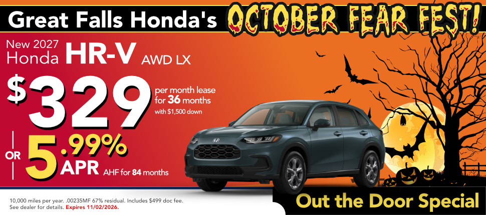 NEW 2026 HR-V AWD LX lease or finance offer