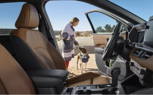 Subaru SUV front interior view