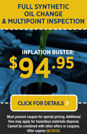 Full Synthetic Oil Change & Multipoint Inspection Service Special
