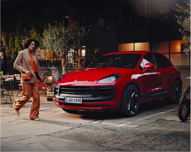 Front View of Porsche SUV