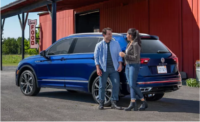 Side View of Volkswagen SUV