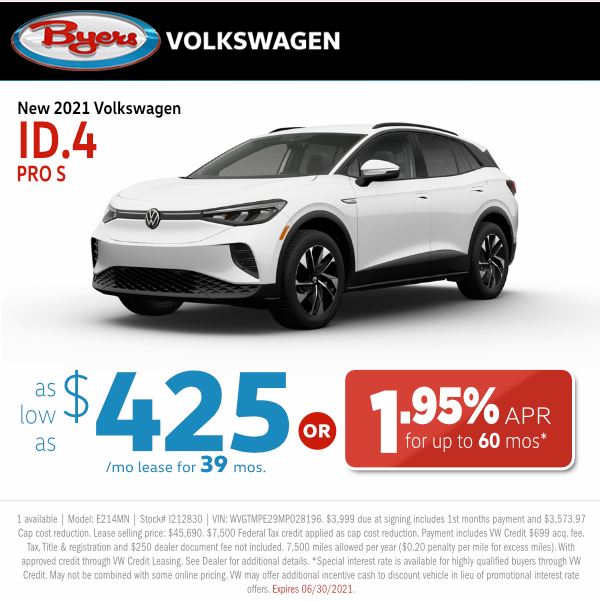 Save Big On A New Volkswagen at Byers Volkswagen in Columbus, OH