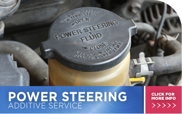Click for more information about power steering additive service.