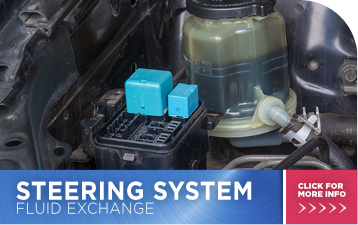 Click for more information about a steering system fluid exchange.