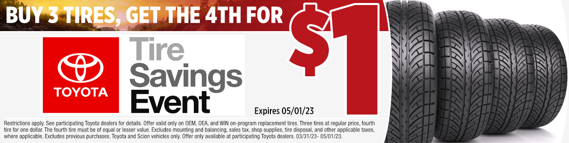 Learn About This Month’s Tire Specials at Capitol Toyota in Salem