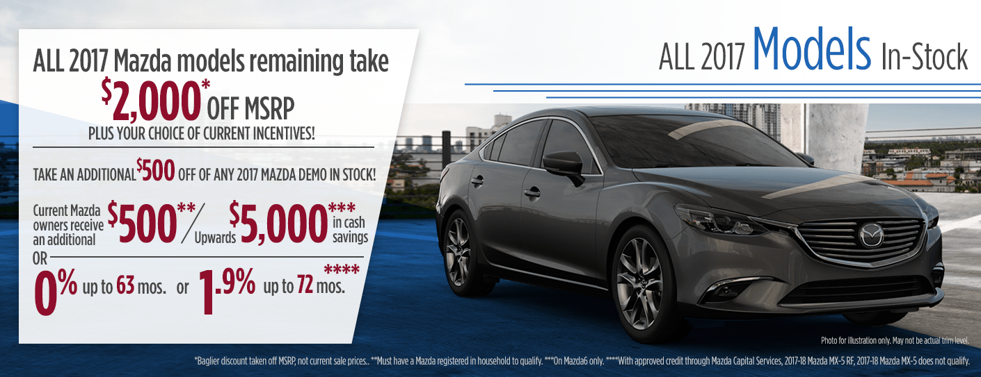 All In-Stock 2017 Mazda Special in Butler, PA