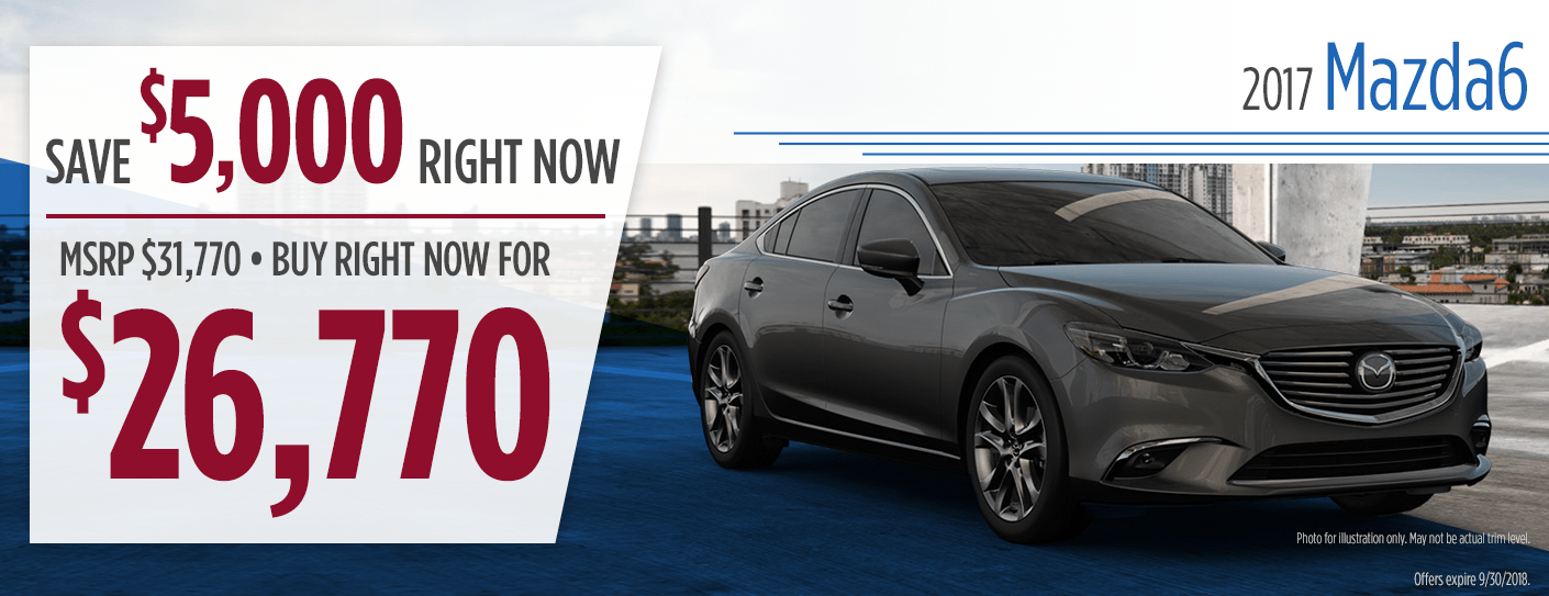 New 2017 Mazda6 Sales or Lease Special in Butler, PA New 2017 Mazda6 Sales or Lease Special in Butler, PA